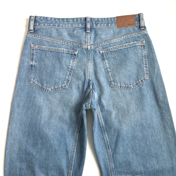 Madewell The Darted Barrel-Leg Jean in Dobbins Wash Rigid Size 28 - Picture 15 of 17
